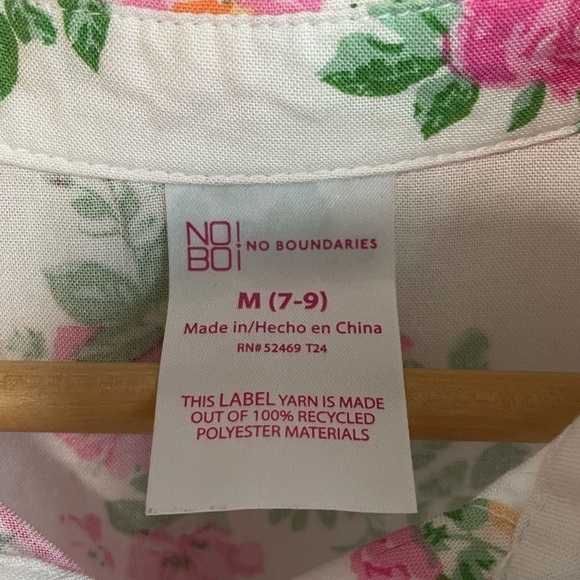 2pc - No Boundaries' Floral Button  Front Shirt with Bralette - Picture 13 of 13